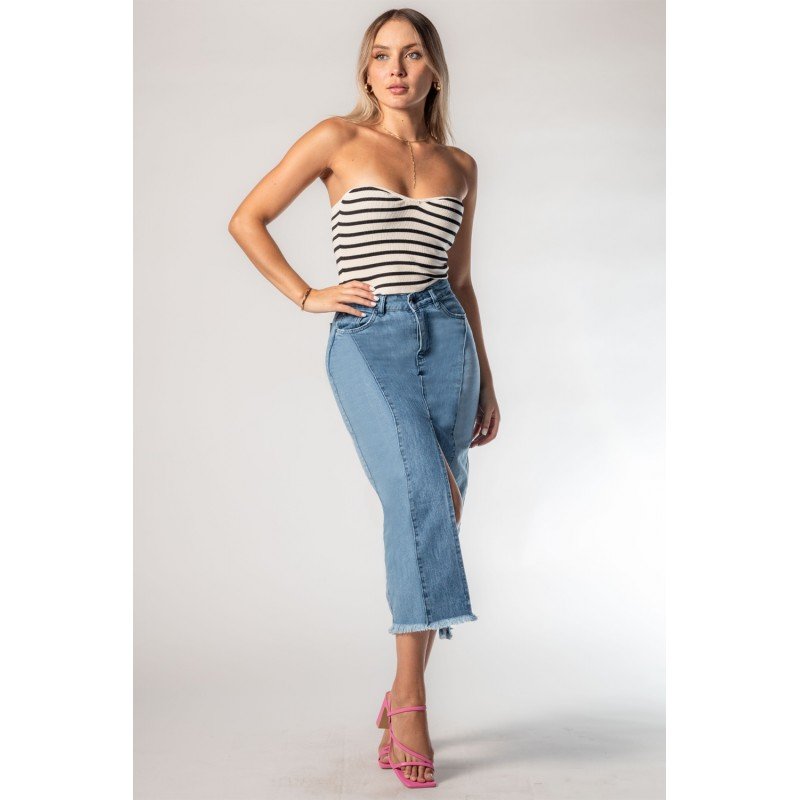 Falda Maxi Bicolor Rachell 3439