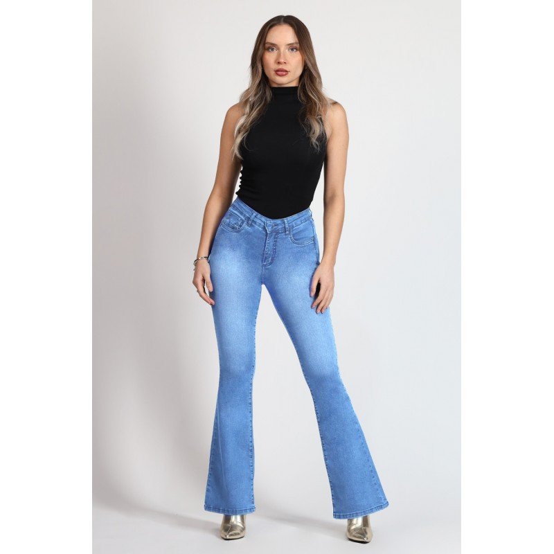 Jeans Flare efecto faja 4044